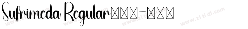 Sufrimeda Regular免费下字体转换